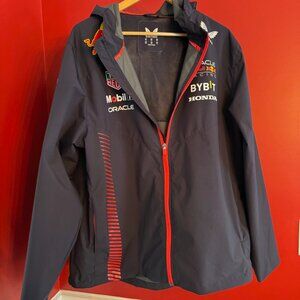 RARE Castore x Red Bull Racing F1 Rain Jacket Parka Navy 2XL TU2643